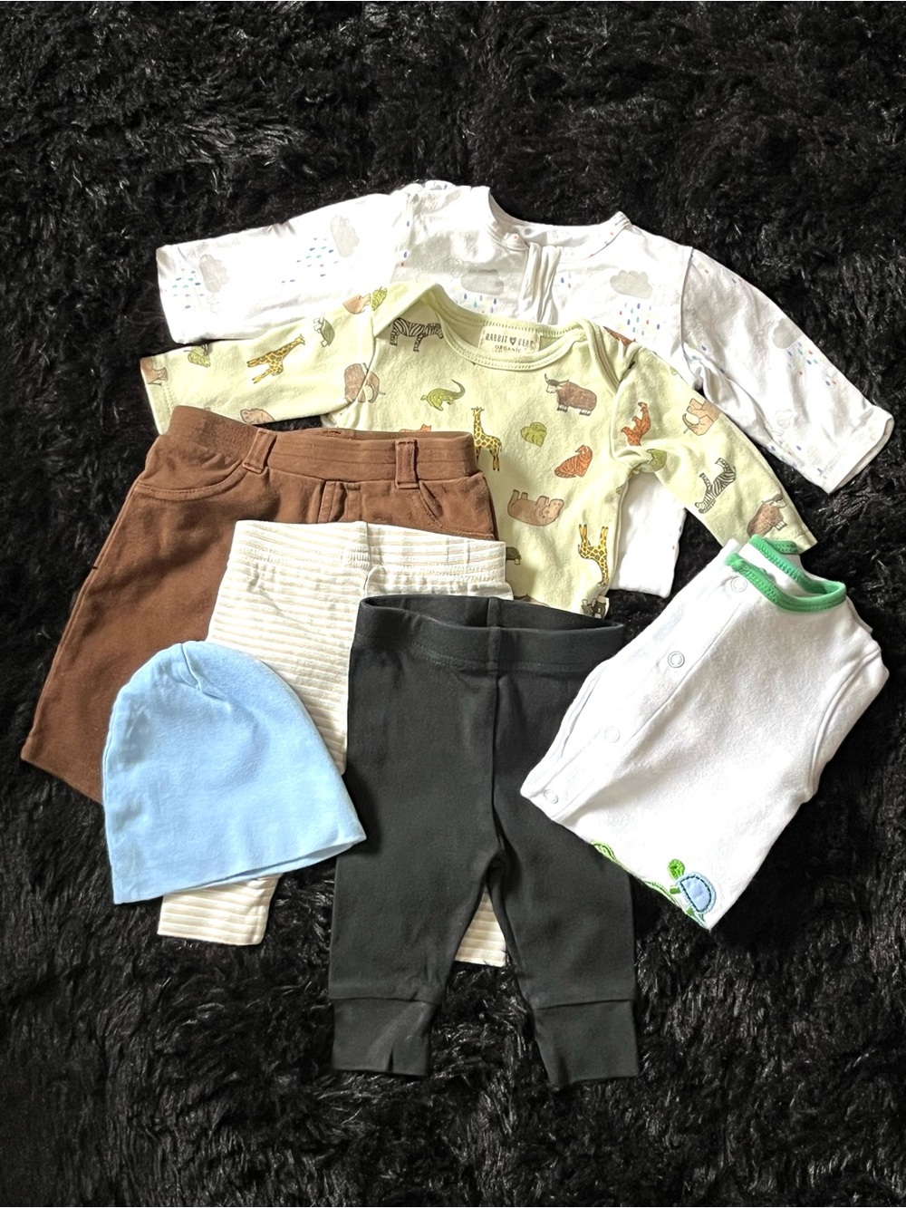 COTTON 0-3 Months Boy ANIMAL 7 Piece Bundle. Live Show Listing. $10 starts.